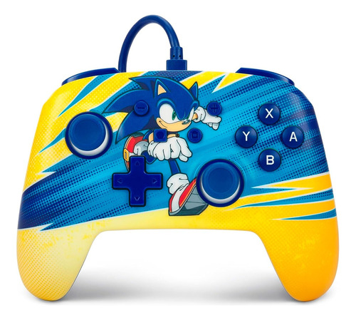 Controle Powera Enhanced Wired Sonic Boost Para Nintendo Swi