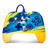Controle Powera Enhanced Wired Sonic Boost Para Nintendo Swi