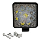 Faro Led Cuadrado 4 Pulgadas 9 Led Lupa Luz Fija Blanca