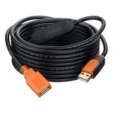 Snanshi - Cable De Extension Usb 2.0 Activo De 25 Pies, Usb