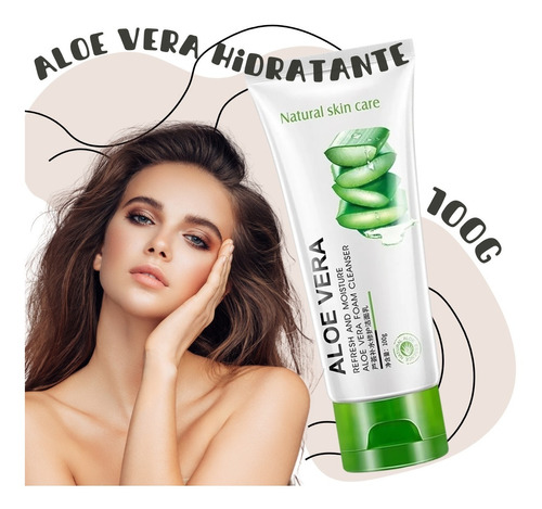  Bioaqua Aloe Vera Hidratante Reparación Limpiador Facial F