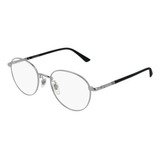 Gucci Gg0392o 001 Round Plateado Negro