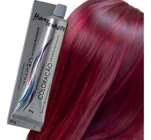 Tinta De Cabelo Vinho Marsala 66.26 Tintura Profissional 