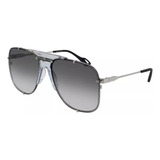 Gucci Gg0739s 001 Square Shape Aviator Gris