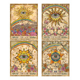 Zeedix Tapiz De Bandera De Tarot De 4 Piezas, Tapiz De Tarot