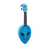 Ukelele Soprano Mahalo Alien Funda Metallic Azul