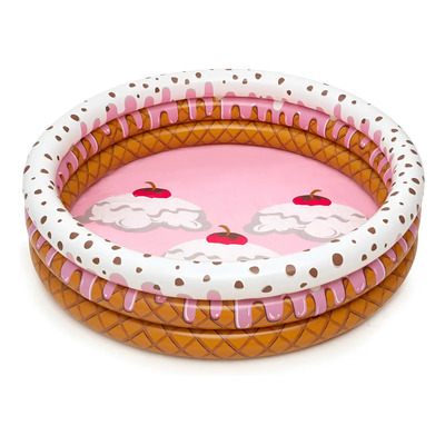 Alberca inflable redonda Bestway Sundae Funday 51144 Cute ice cream de 180cm*100cm*50cm 390L rosa y marrón caja | Meses sin interés