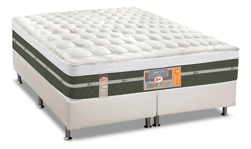 Conjunto Box-colchão Castor Bonnel Silver Star Air+cama Universal Branco Queen 158