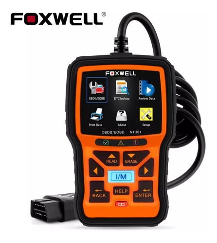 Scanner Diagnóstico Foxwell Nt301 Obd2 Diesel Em Português