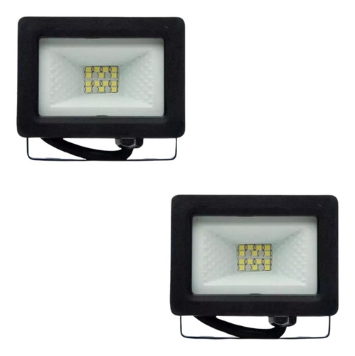 Pack X 2 Proyector Reflector Led 10w Sica  Luz Fría 