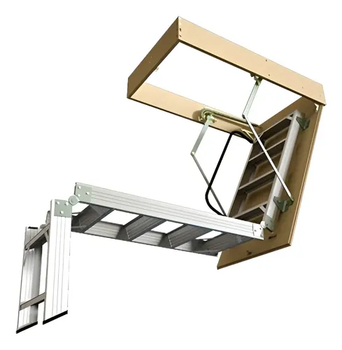 Escalera Plegable Rebatible Altillos Entrepisos, En Aluminio