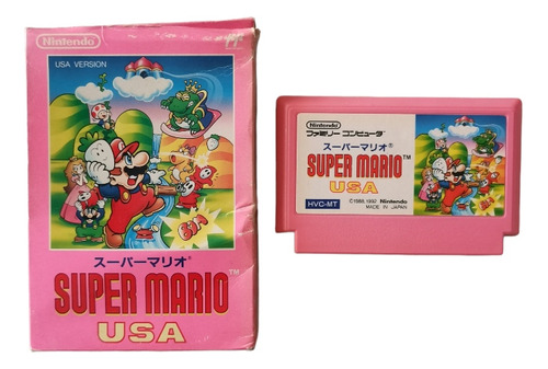 Super Mario Usa Juego Japonés Mario 2 Famicom Con Caja