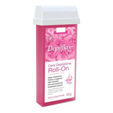 Depilflax Cera Depilatória Roll On Refil 100g - Rosas