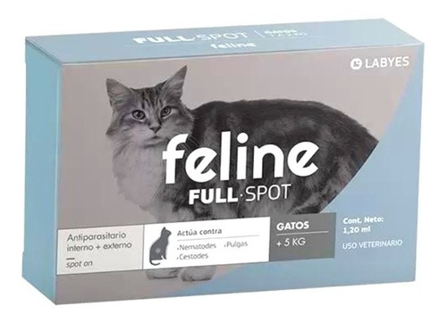 Antiparasitario Feline Fullspot 5-10 Kg Gato/ Vets For Pets