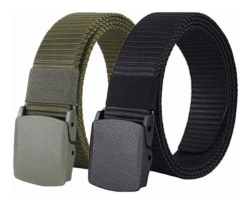 Inturón Táctico Militar De Nailon Para Hombre, 2 Uds.