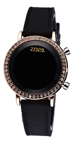Reloj Digital Mujer Diamantes Impermeab Moda Elegante Ez8042