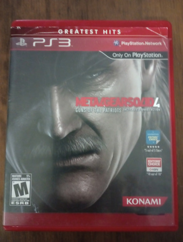 Metal Gear Solid 4 Guns Of Patriots Ps3 Español Hobbystore