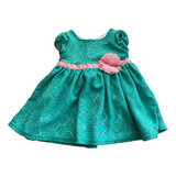 Vestido Verde Para Niña 12 Meses Ropa Americana Youngland Nv