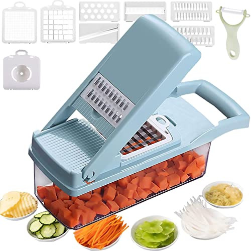 Mandoline Slicer Ensalada Chopper Vegetal Slicer 12 En 1 Pic