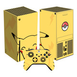 Skin Pikachu Para Xbox Series X Set Stickers