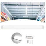 Luminária Tubular Sobrepor Led Linear 120cm 80w Branco Frio