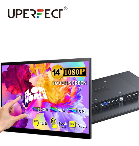 Monitor Uperfect M140b02w 14  Led Full Hd 1080p Ips Touch.