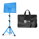 Suporte Estante Partitura Metal Maestro Reforçada Azul C/bag