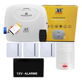 Kit Alarme 4 Sensores Sem Fio Smart Cloud 32 Wifi App Jfl