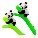 Canetas Bichinhos Urso Panda Fofas Com 6