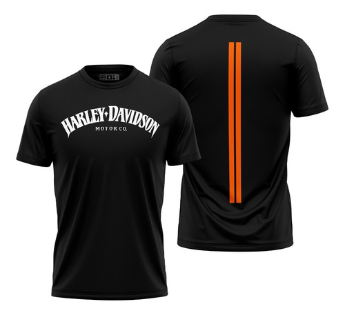 Playera Harley Davidson Stripes 2021 Negra