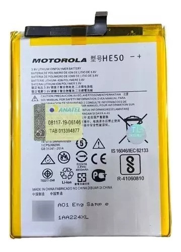Bateria He50 Pronta Entrega P/ Motorola E5 Plus Org Grátis
