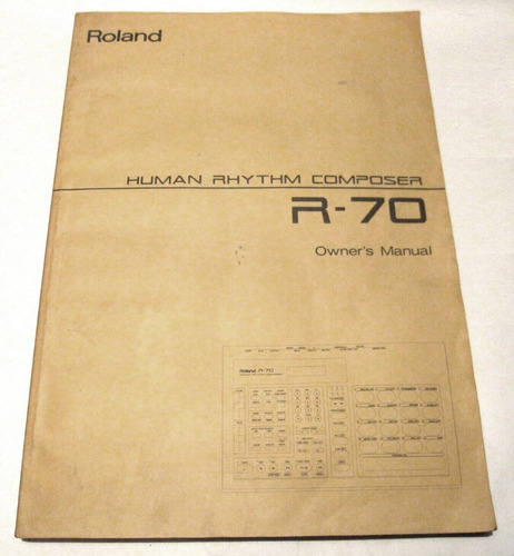 Manual Y Guía De Usuario De Roland R-70 Muy Buen Estado