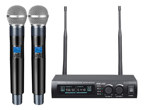 Innopow Wireless Microphone System, Fixed Frequency