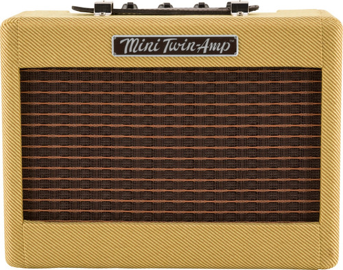 Mini Amplificador Fender Mini '57 Twin-amp 2x3  1w 9v Tweed