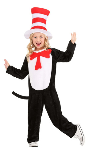 Disfraz De Gato Ensombrerado Cat In The Hat De Dr. Seuss Para Niños Niñas Y Adolescentes Envio Gratis | Meses sin interés