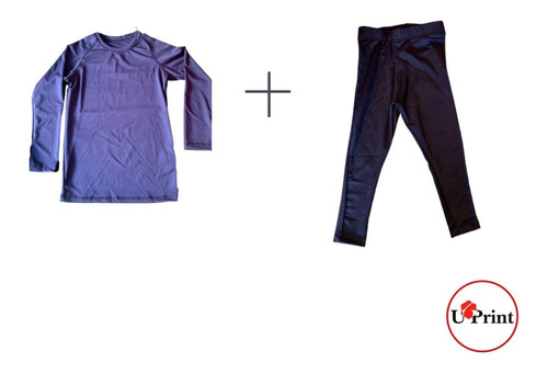 Combo Calzas + Remera Termica Aquaplay C/ Lycra Niño