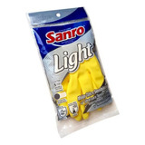 Luva Borracha Limpeza Multiuso Sanro Light Antiderrapante