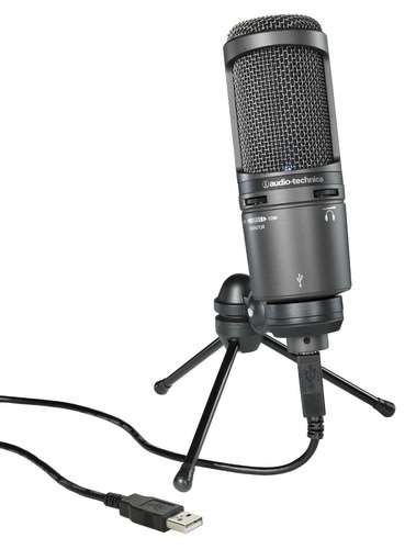 Micrófono Audio Technica At2020 Usb + Plus Condenser Garantia Oficial