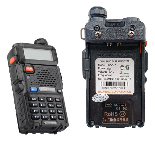 Frente Uv5r Para Radio Comunicador Reposiçao Walktalk + Nf 