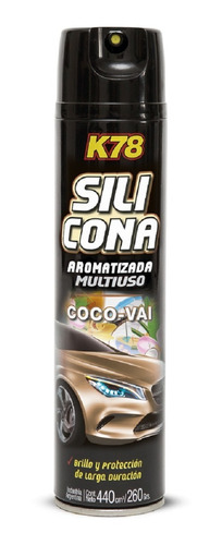 Silicona Aerosol K78 Perfumada Multiuso Coco Vainilla