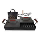 Plancha Bifera 2horn 8cm P+ Parrilla+ Doble Tapa+ Accesorio