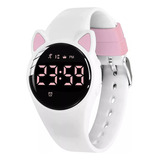 Reloj Digital Deportivo Impermeable Para Niños Kawaii