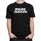 Camiseta Imagine Dragons Camisa Banda Rock Music Blusa