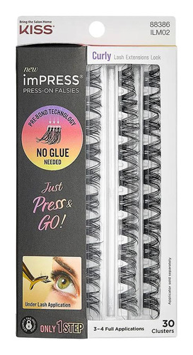 Cílios Autocolantes Kiss New York Impress Curly Ilm02