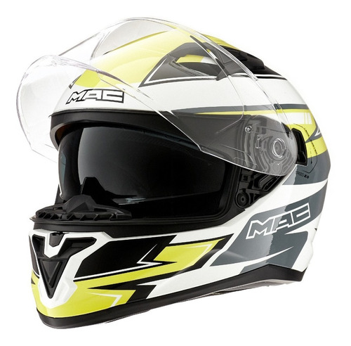 Casco Moto Doble Visor Mac Speed 2.0 Apex Doble Visor Pr