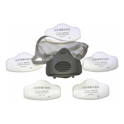 Mascarilla Respirado Polvos Aerosoles Humos 5 Filtros Nk95  | Meses sin interés