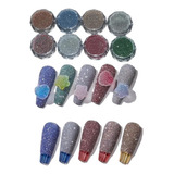 Glitter Polvo Diamante Efecto Reflectivo Brillante Deco X8u