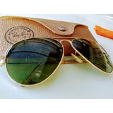  Ray-ban Aviator Classic Con Marco De Metal Color Gold U.s.a