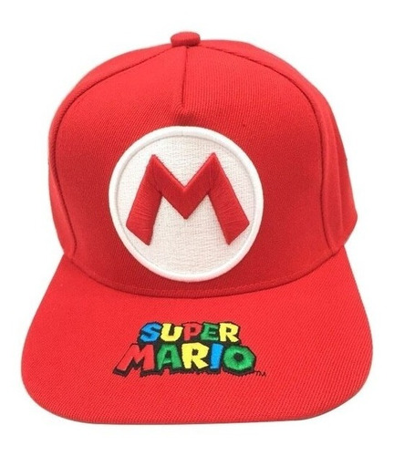 Gorro Jockey Super Mario Bross Bordado