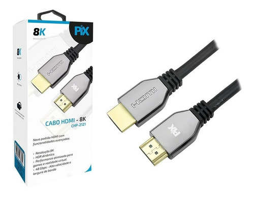 Super Cabo Hdmi 2.1 8k Pix 120hz Full Hd 1080p Ps5 1,5 Metro